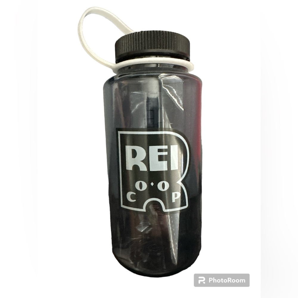 REI Co-op Nalgene Gray Logo Wide-Mouth Water Bottle - 32 fl. oz